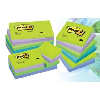Bloczek 76X127 pal.MIĘTOWA 655MT (6) POST-IT 3M