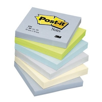 Bloczek 76x76 pal.MINERAL 654ML (6) POST-IT 3M Bloczek 76x76 pal.MINERAL 654ML (6) POST-IT 3M