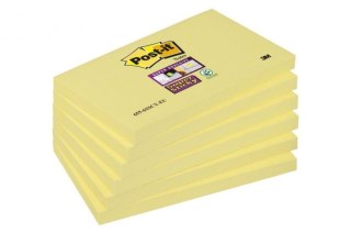 Bloczek samoprzylepny POST-IT_ Super Sticky (655-6SSCY-EU), 127x76mm, 6x90 kart., żółty (X)