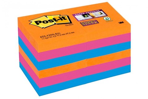 Bloczki 3M POST-IT 51x51mm BANGKOK 12x90k Super Sticky 70005252104