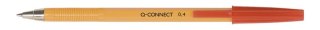 Długopis Q-CONNECT z wymiennym wkładem 0,4mm (linia), czerwony KF34048