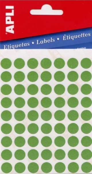 Etykieta Q8mm AP2047 zielona APLI