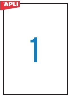 Etykiety 02878 210*297 żółte fluor APLI (20)