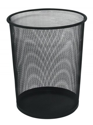 Kosz na pap.met.czarny Q-CONNECT KF00871 19L