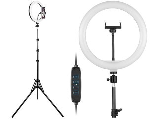 Lampa pierścieniowa TRACER RING 30cm ze statywem 210cm TRAOSW46745