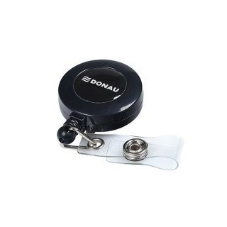 Linka do identyfikatora zwijana czarna 80cm (10) DONAU