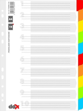 Przekł.kar.DOX A4 7740095-13x* 10kart_ szara DONAU