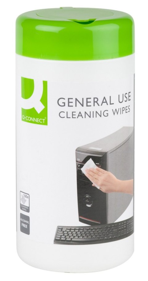 Ściereczki do czyszczenia obudów , tuba, 100szt., typu Q-CONNECT KF04508A Ściereczki do czyszczenia obudów , tuba, 100szt., typu Q-CONNECT KF04508A