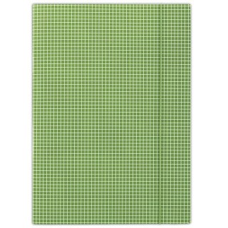 Teczka z gumką w kratę zielona FEP06 (X)