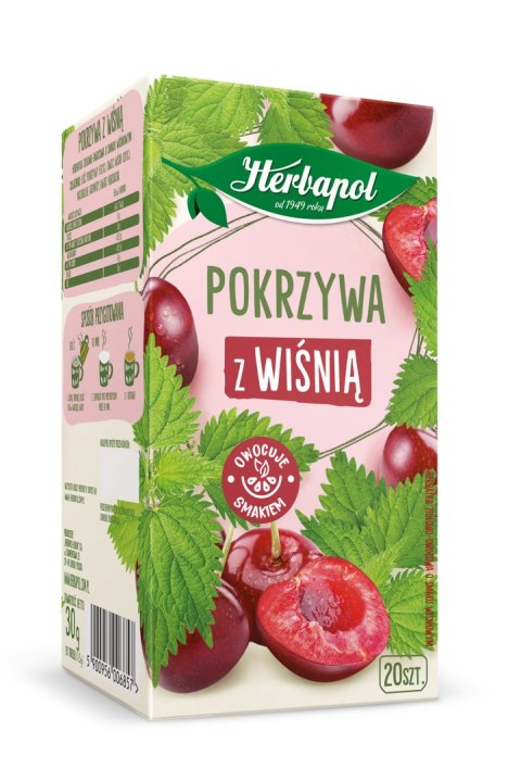 Herbata HERBAPOL ZIELNIK POLSKi pokrzywa z wiśnią (20 torebek) Herbata HERBAPOL ZIELNIK POLSKi pokrzywa z wiśnią (20 torebek)