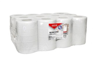 Ręczniki w roli makulaturowe Mini, 2-warstwowe, 50m, 12szt., białe, typu OFFICE PRODUCTS 22047149-14