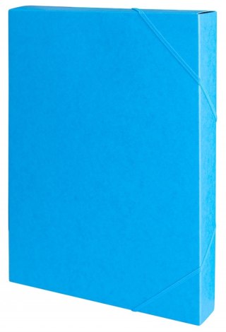 Teczka preszpanowa, przestrzenna 40mm niebieska 21186411-01