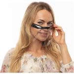 PółPrzyłbica ochronna na usta i nos Czarny FILC idealnie przezroczysta rozmiar uniwersalny 0,15 mm-0,3 mm Atest PZH wszy