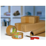 Taśma pakowa papierowa brązowa 50mx50mm TESAPACK 57180-00000-02 TS - obrazek 2