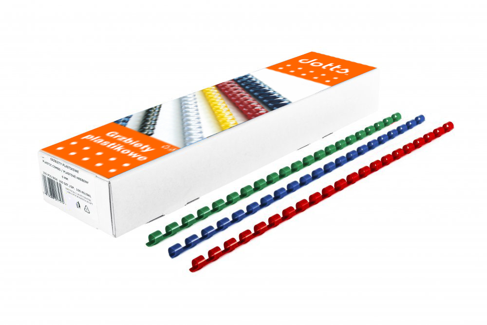 eb5fb007-177c-42c9-b08f-f2a43441645a Grzbiety do bindowania DOTTS 10 mm zielone, opakowanie 100 szt. - obrazek 1