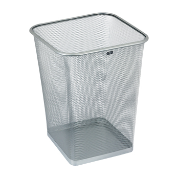 Kosz na papier kwadratowy 18l GR-017, srebrny siatka GRAND 120-1460 SALE