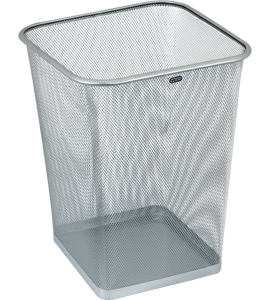ko-0230 Kosz na papier kwadratowy 18l GR-017, srebrny siatka GRAND 120-1460 SALE - obrazek 1
