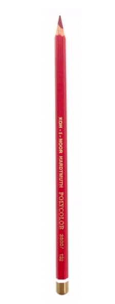 kr-0699 Kredka POLYCOLOR 3800/132 CARMINE RED KOH I NOOR (X) - obrazek 1