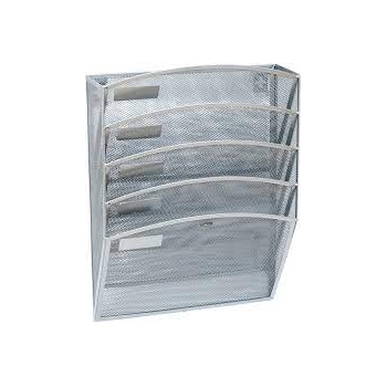 Pojemnik naścienny GR-080S siatka metalowa srebrny 120-1783 GRAND