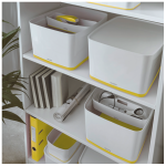 Pojemnik MyBox duży z pokrywką, biało-żółty 52161016 LEITZ - obrazek 6