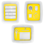 Pojemnik MyBox duży z pokrywką, biało-żółty 52161016 LEITZ - obrazek 4