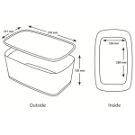 Pojemnik MyBox duży z pokrywką, biało-żółty 52161016 LEITZ - obrazek 3