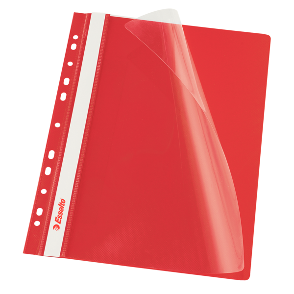 Skoroszyt wpinany ESSELTE czerwony 13585 10szt. w folii