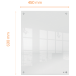 Tablica akrylowa suchościeralna do zawieszania na ścianie Nobo Home 600x450mm  1915621 - obrazek 6