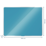 Szklana tablica magnetyczna Leitz Cosy 60x40cm, niebieska 70420061 - obrazek 4