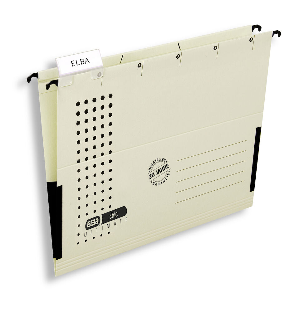 Teczka zawieszana A4 ELBA CHIC ULTIMATE, kremowa, z półciennymi boczkami 100552101 SALE