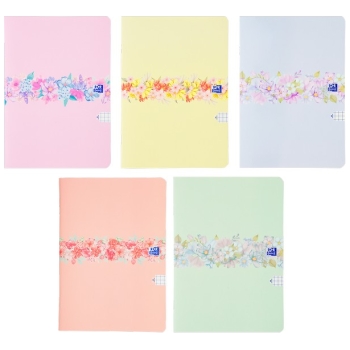 Zeszyt_Oxford Flowers A4 60 kartek kratka 5x5 mm Mix 400181451