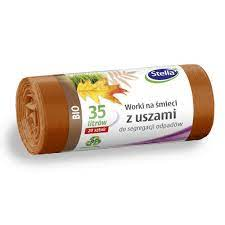 1268a151-cdd2-4121-90c3-4f818eaae135 STELLA Worki 35l do segregacji BIO brązowe z uszami LDPE (20 szt.) 032181 - obrazek 1