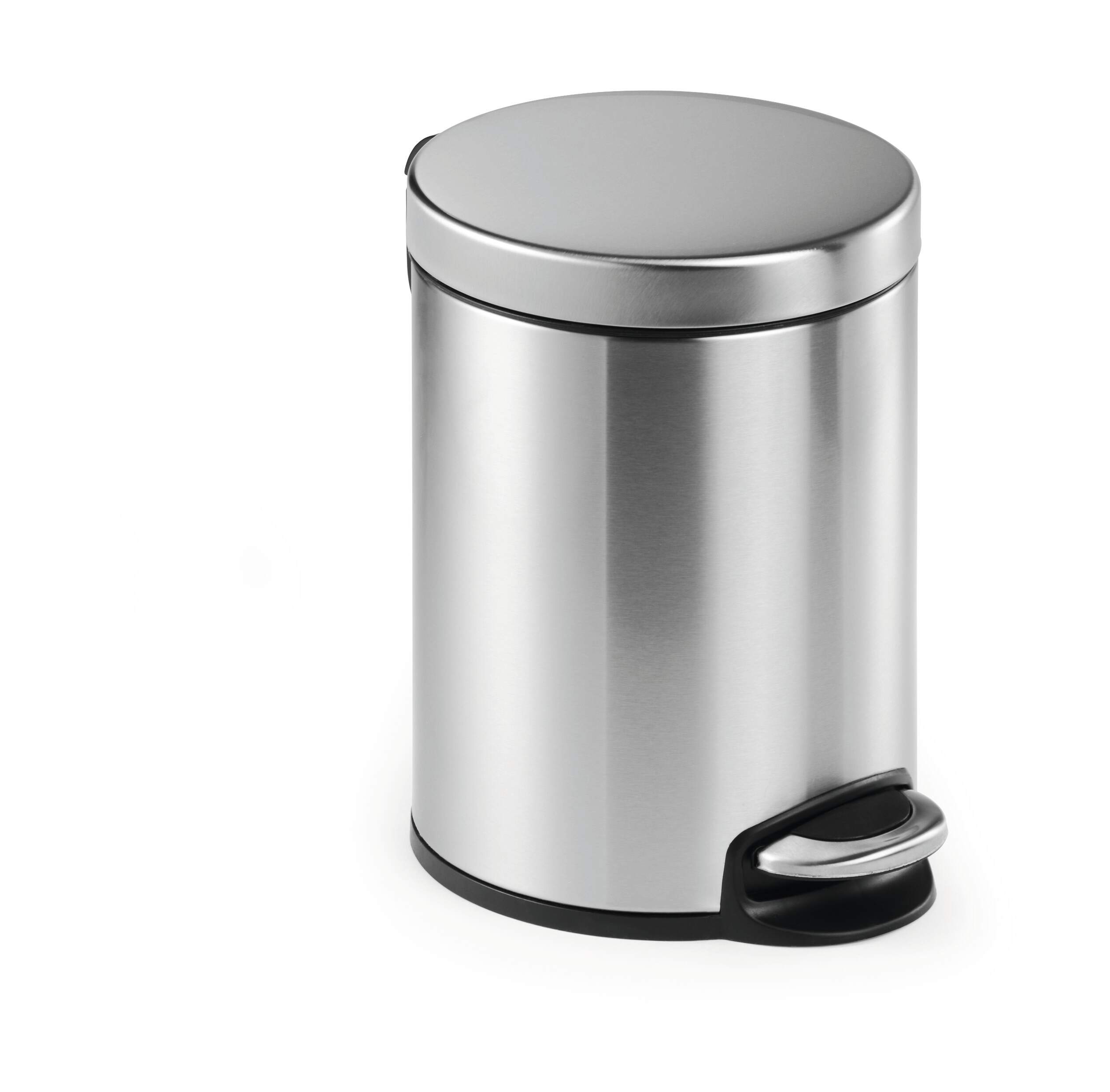 ce89c502-fa88-4ee0-9644-38f72262c357 Kosz na śmieci z pedałem stainless steel 5l DURABLE 340023 - obrazek 1
