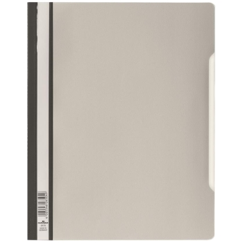 Skoroszyt A4 z przezroczystą okładką standard owy z PVC Szary 257010 DURABLE